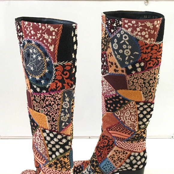 dior patchwork boots
